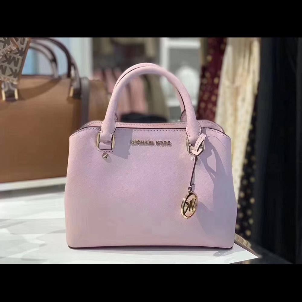 NWT MK Savannah Leather Small Satchel Crossbody